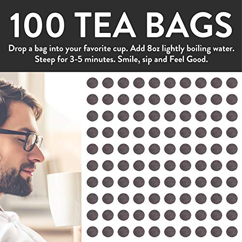 FGO Organic Assam Tea, Eco-Conscious Tea Bags, 100 Count, Packaging May Vary