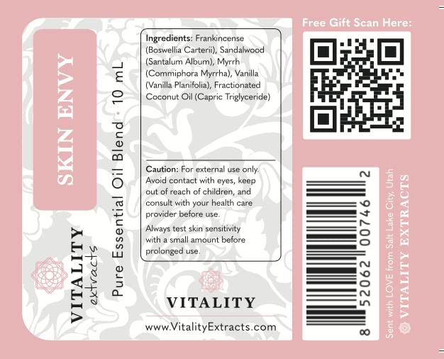 Skin Envy - Face Moisturizer Serum (by Vitality Extracts) Coconut Oil, Collagen, Vitamin E, Vegan