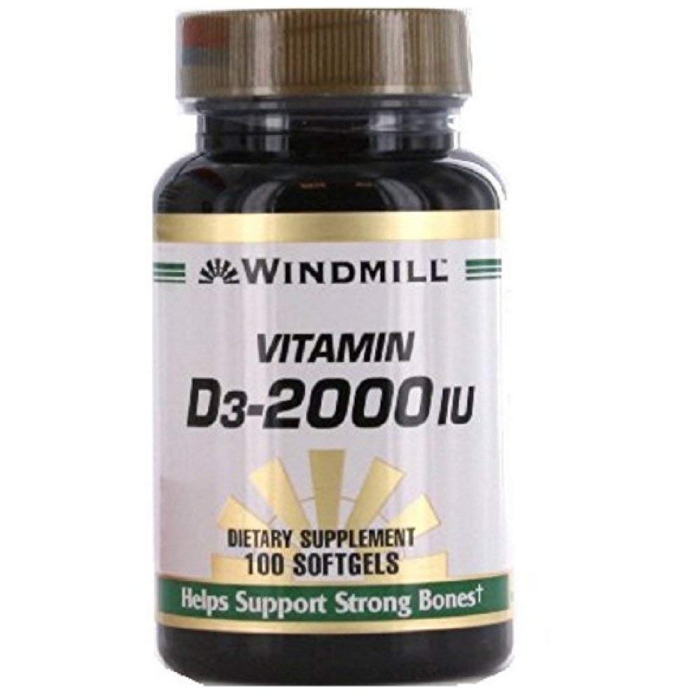 Nature Made Vitamin D3 2000 IU Tablets 100 ea (Pack of 2)