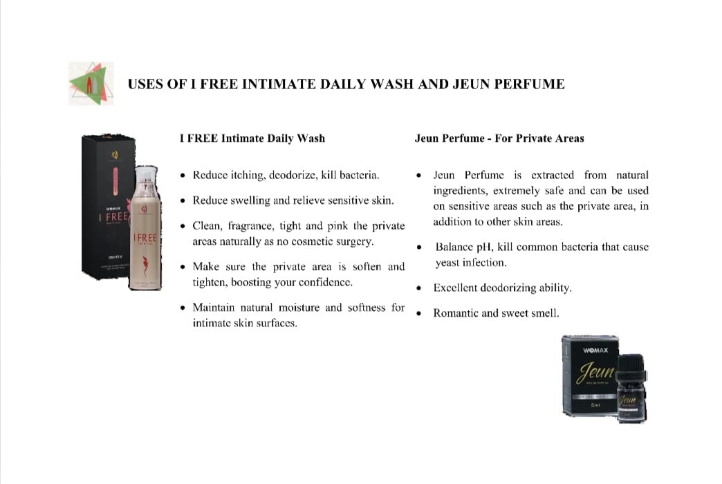 MATXI S.G Combo IFree -Daily Intimate Wash- Feminine Care Wash 120ml & Inner Perfume Jeun 5ml