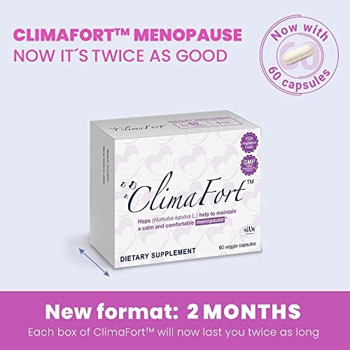 ClimaFort 60 Day Supply - Menopause Supplement for Women, premenopause Hormone Balance