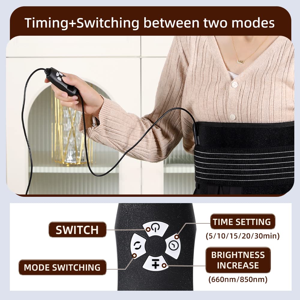 GLAXOSMITHKLINE C.HEALTH.SpA LED Therapy Belt,Infrared Red Light Therapy Belt Device