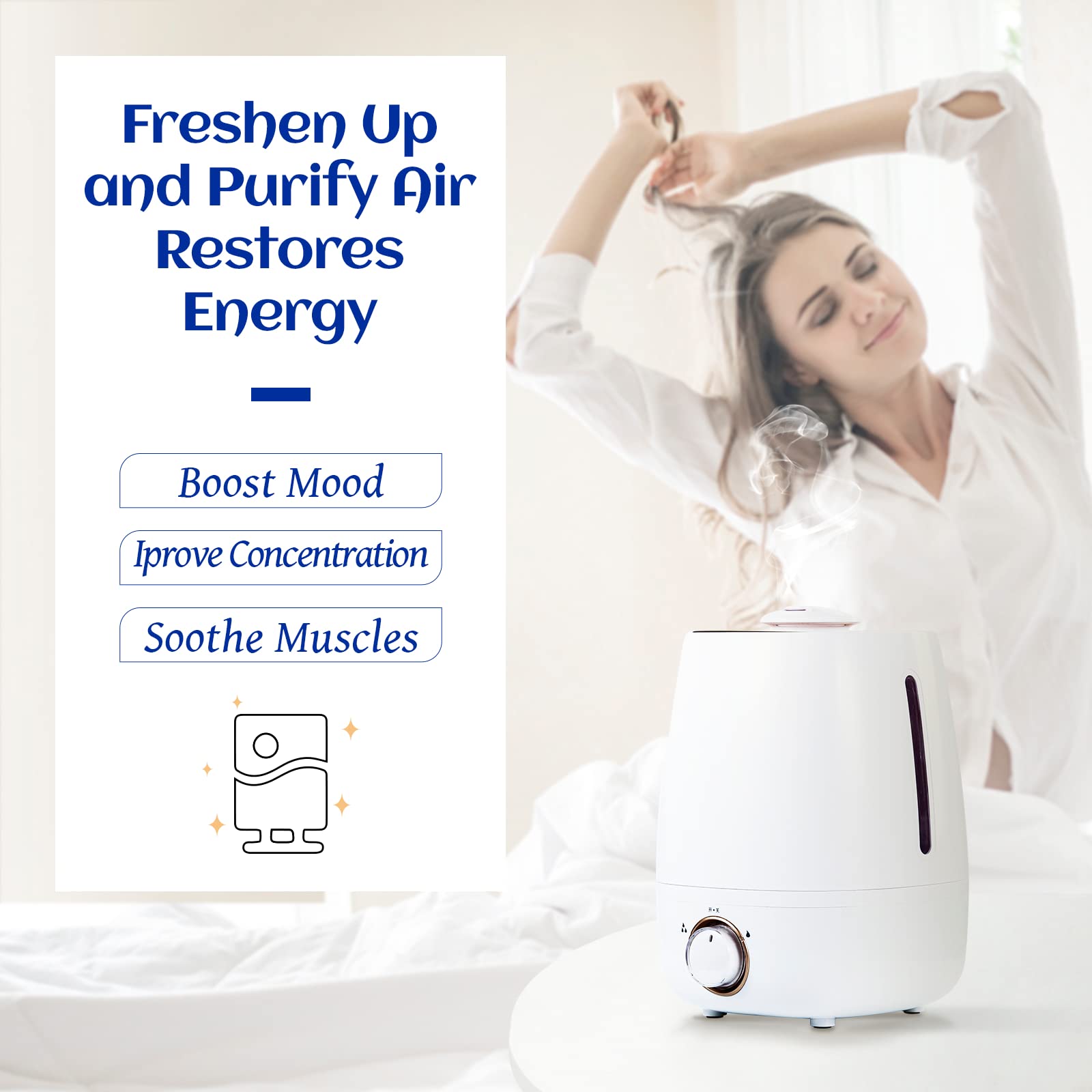 HIQILI Peppermint Oil 100ML, 100% Pure Peppermint Essential Oil Natural for Diffuser