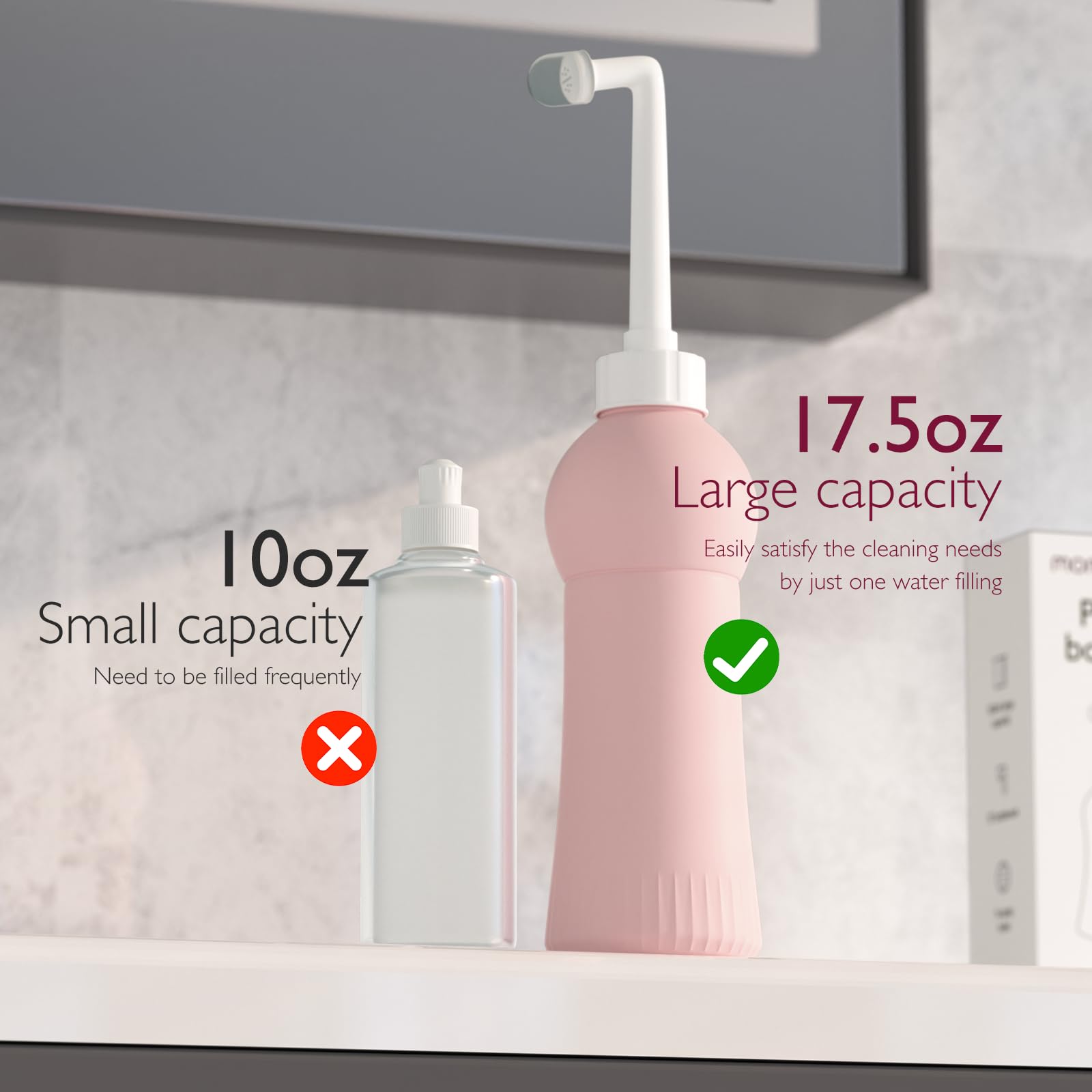 Momcozy 17oz Postpartum Upside Down Peri Bottle, Ergonomic, Perfect for Maternity Women Moms