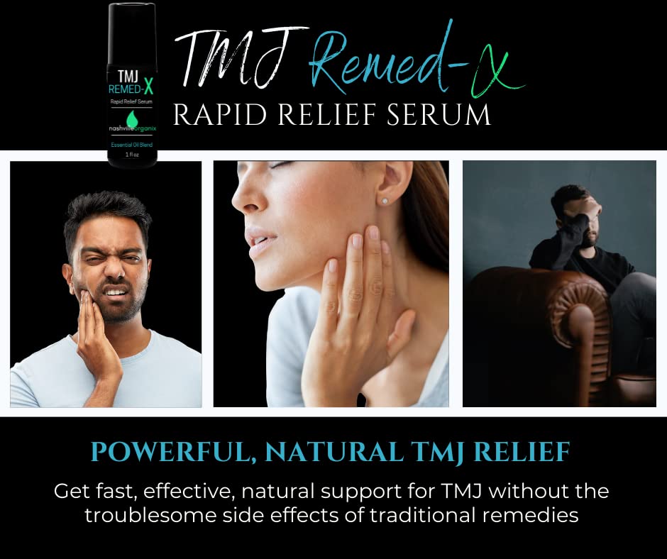 Dr. A's TMJ Remed-X Rapid Relief Serum | Deep Muscle & Jaw Tension Essential Oil Cream
