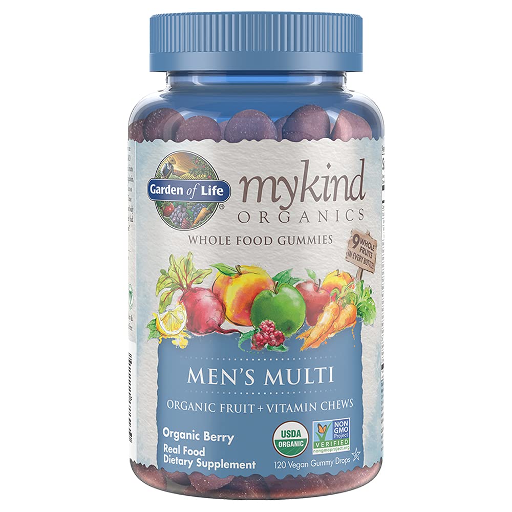 Garden of Life Organics Prenatal Gummies Multivitamin with Vitamin D3, B6, B12 & Organics Men's
