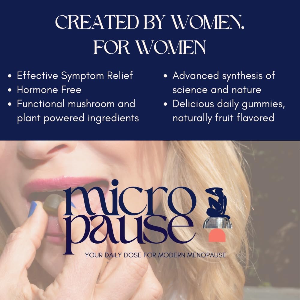 So Mush Support Hormone Free Gummies for Menopause - Supports Energy, Focus, Immunity