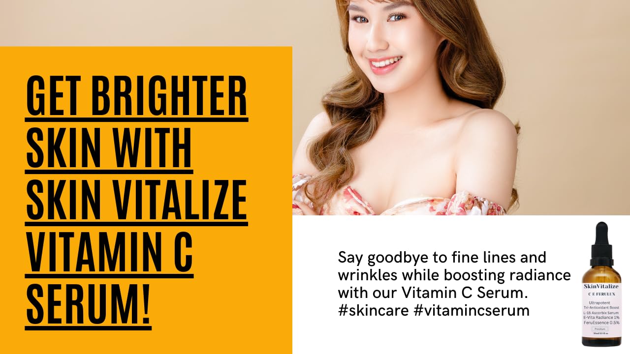 SkinVitalize C E ferulux Vitamin C Serum - 30ml: Advanced Formula for Fighting with Wrinkles