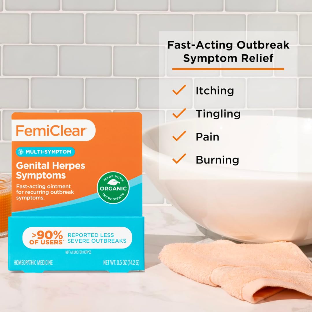 FemiClear for Genital Herpes Symptoms, Multi-Symptom - Effective Intimate Relief