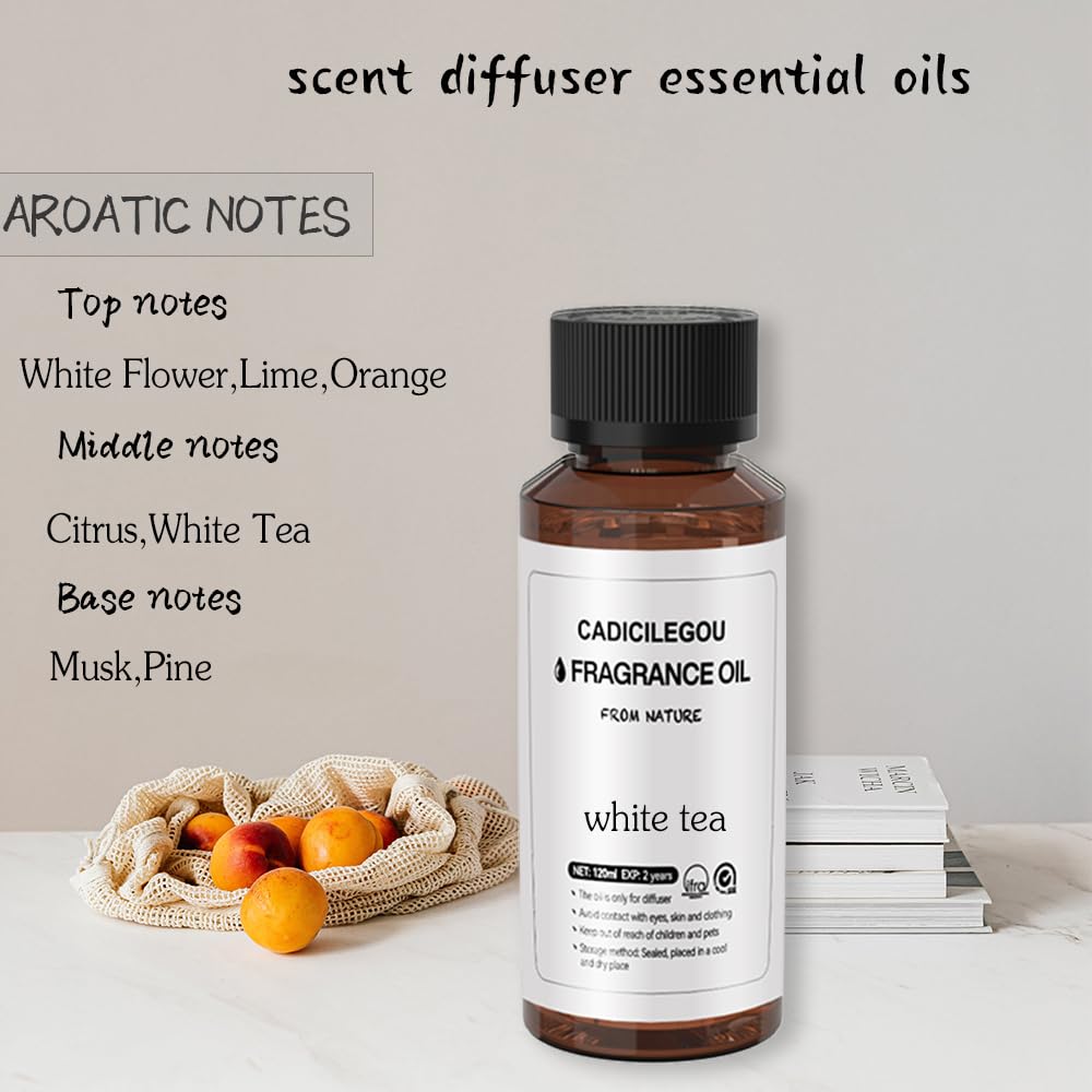 White Tea Essential Oils for Diffuser Hotel Collection - 100% Pure Orange Essential Oil Aromatherapy Oil