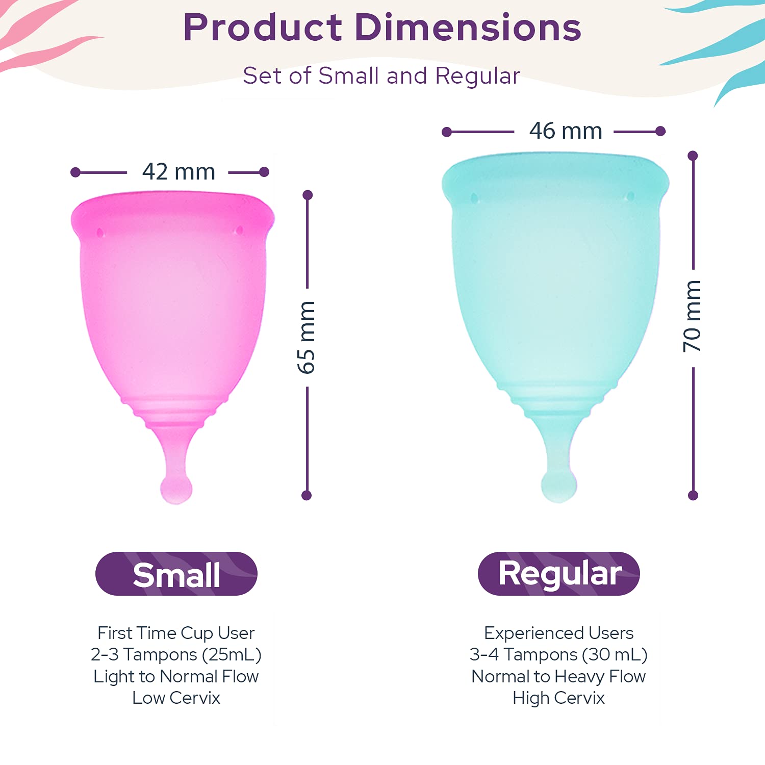 Ecoblossom Menstrual Cup Sterilizer - Modern Menstrual Cup Cleaner Unscented Sanitizer