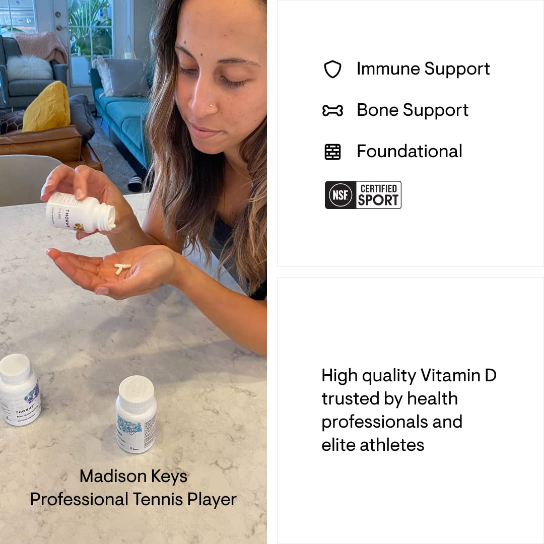 THORNE Vitamin D-5000 - Vitamin D3 Supplement - Support Healthy Bones, Teeth