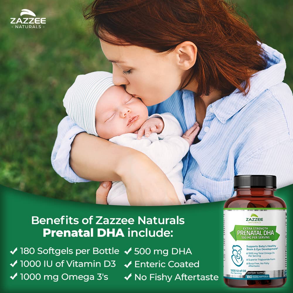 Zazzee Myo-Inositol Powder and Extra Strength Prenatal DHA