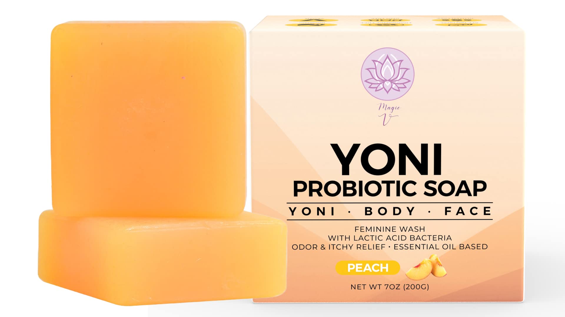 Magic V Steam Probiotic 2 Yoni Soap Bars Feminine Wash and Vaginal Wash Vaginal Odor Eliminator PH