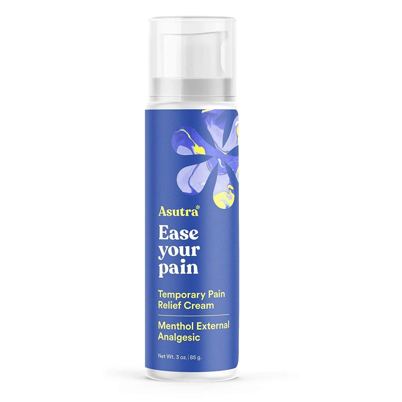 ASUTRA Relief Cream, Cooling Sensation, Temporary Relief from Muscle Discomfort and Soreness, 4% Menthol, Arnica Montana, MSM, 3 oz