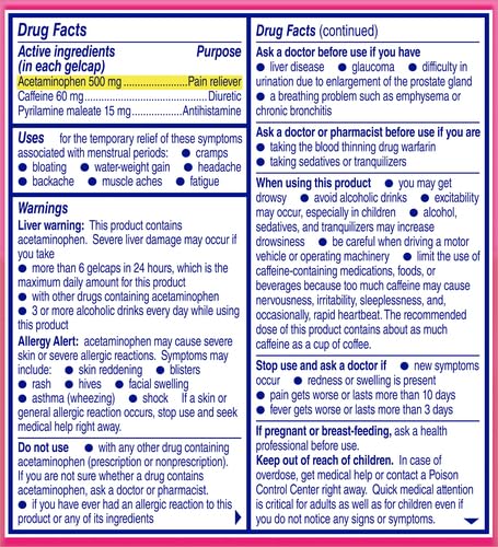 Midol Complete Gelcaps 24ct: Midol Complete Menstrual Pain Relief Gelcaps with Acetaminophen