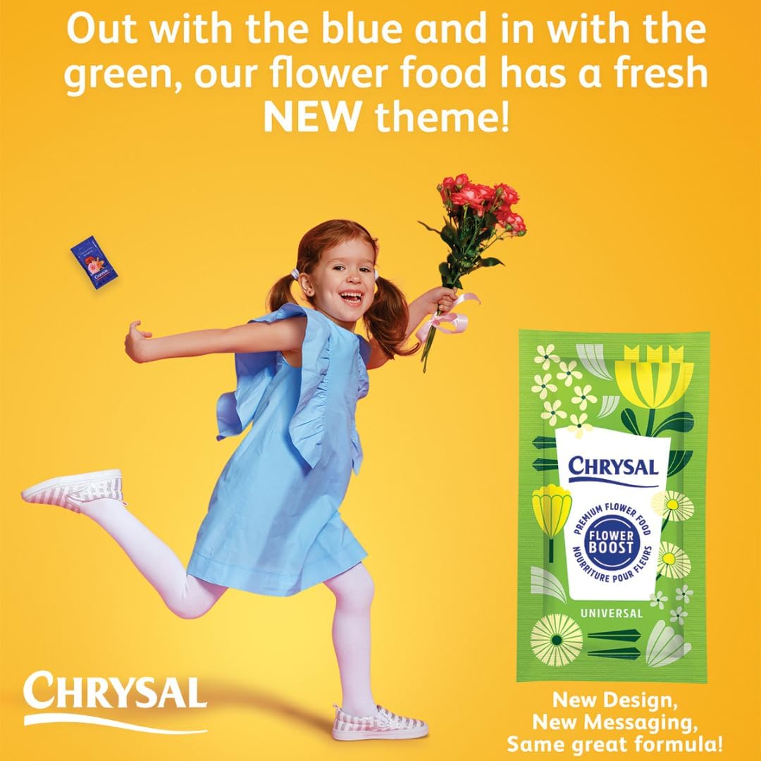 Chrysal Clear Flower Food Packets – Single Packet – Flower Arrangements & Bouquets – Floral Supplies