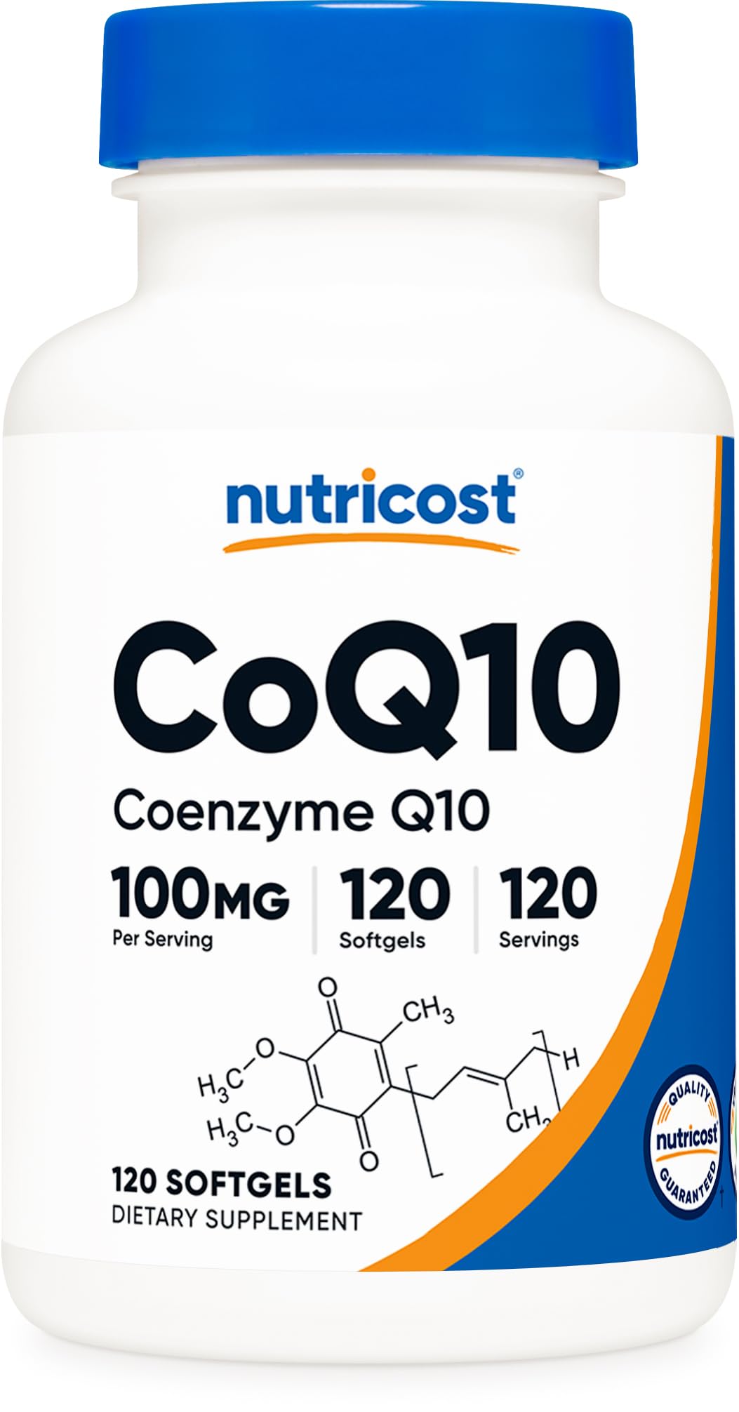 Nutricost CoQ10 Softgels (120 Servings / 100 Mg CoQ10 Per Serving) | Better Absorption