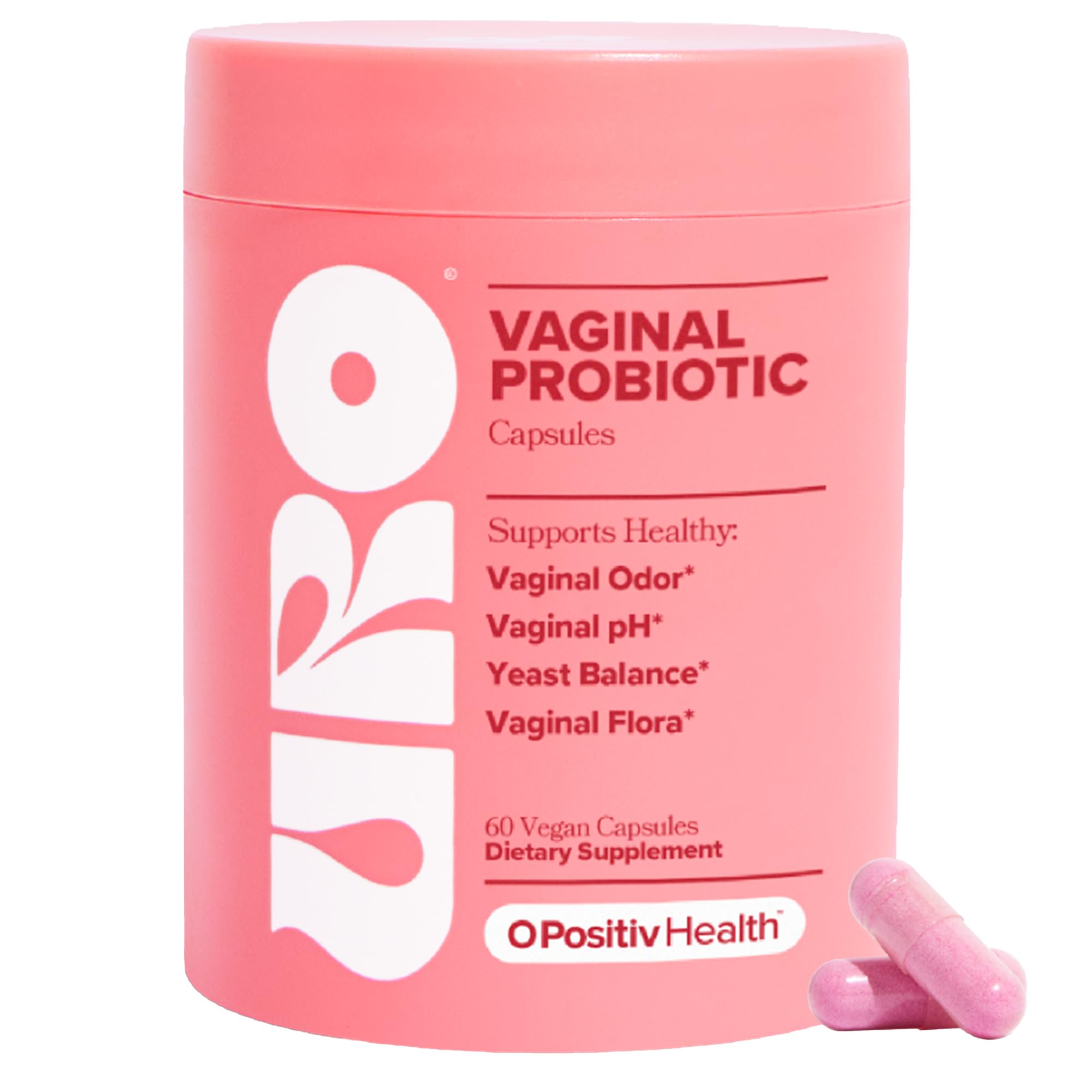 URO Vaginal Probiotics for Women pH Balance with Prebiotics & Lactobacillus Probiotic Blend