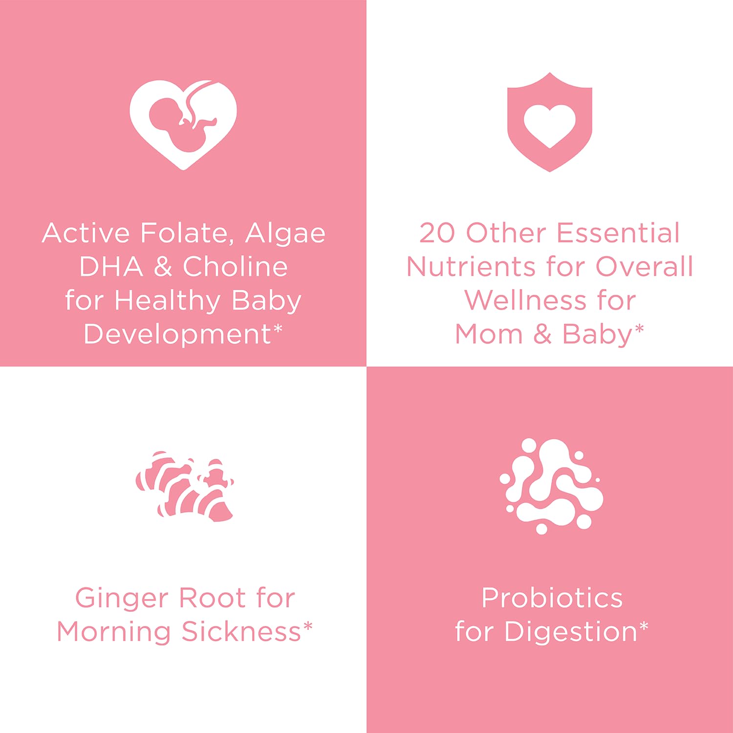 Hyland's Naturals Easy Morning Prenatal Multivitamin + Digestive Health & Morning Sickness Relief