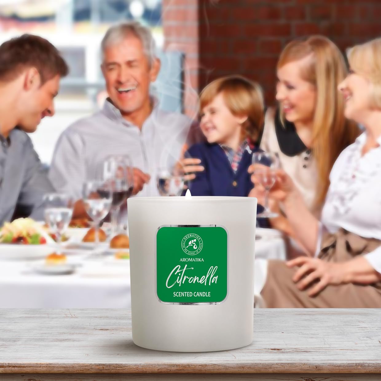 Scented Candle Citronella 200g - Aromatherapy Candle - Soy Wax Candles for Home Scented