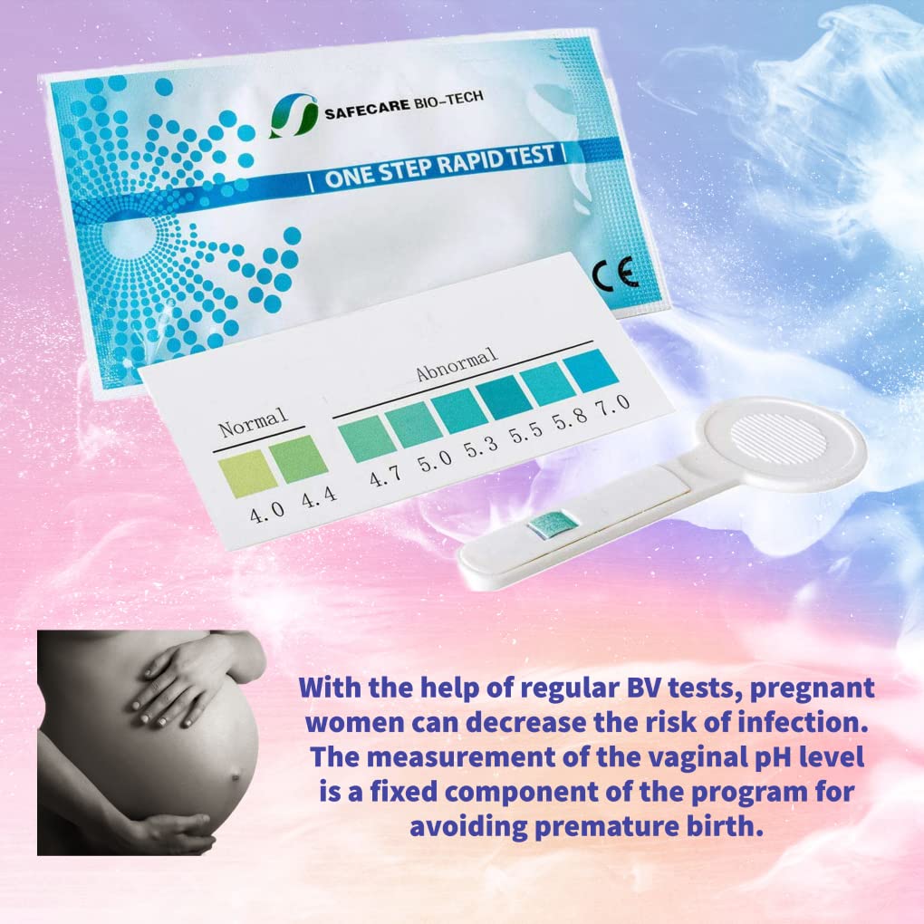 One Step Vaginal pH Bacterial Vaginosis Test Kit, 5 Test Kits, BV, Yeast Infection, Feminine Vaginal Health