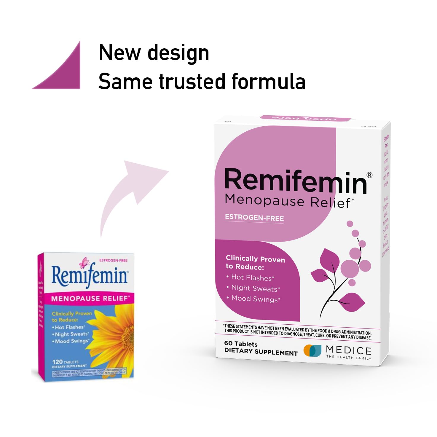Remifemin - Menopause Symptoms Relief - Clinically Proven Ingredients - Menopause Supplements