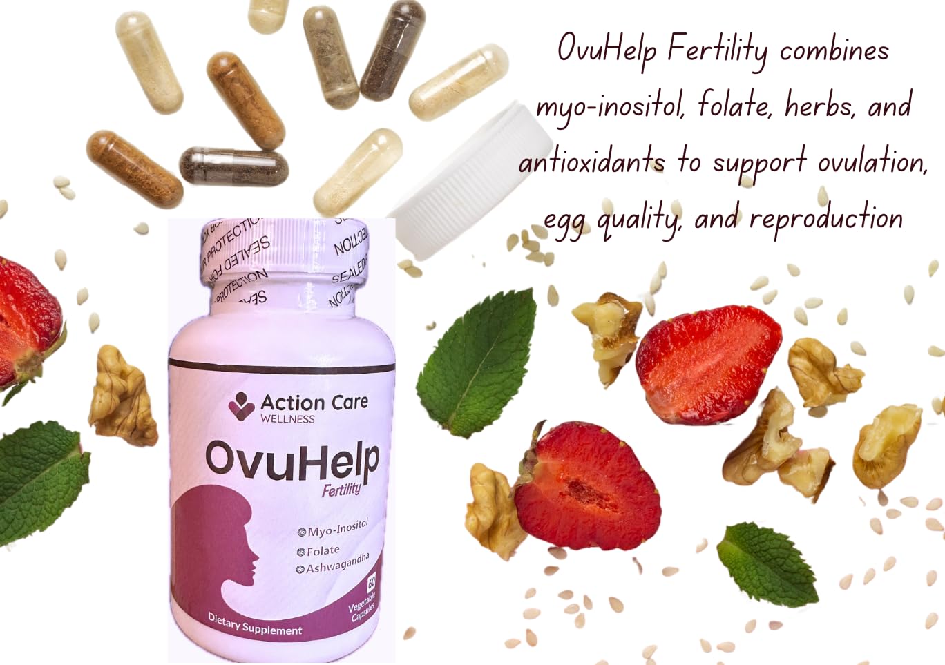 OvuHelp Fertility For Women combines optimum composition of world-renowned herbs, nutrients