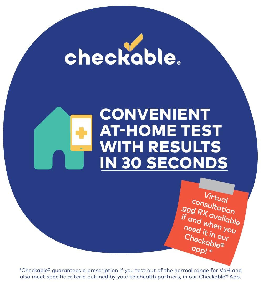 Checkable® Vaginal pH Screening Strips, Quick Results, Vaginal pH Balance Screening Strip