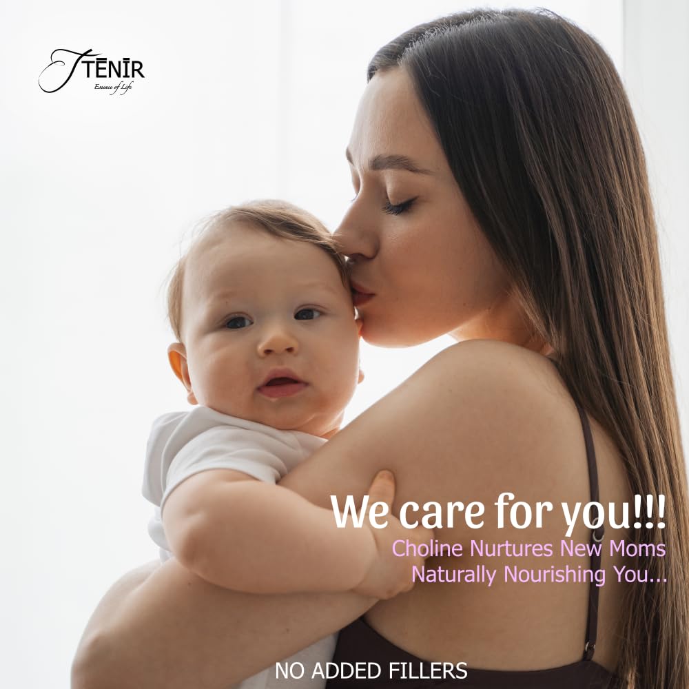 TĒNĪR Essence of Life Pure Choline Food Grade | Non-GMO, Keto-Friendly | Postnatal Multivitamin