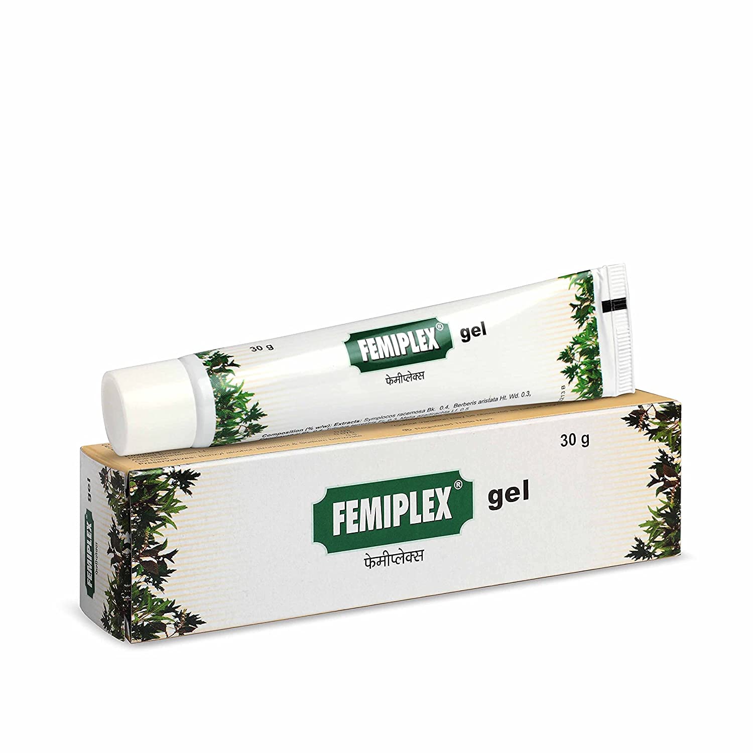Ifra Charak Pharma Femiplex Gel for Vaginal infections, itching and foul smell - 30 gms (Pack of 2)