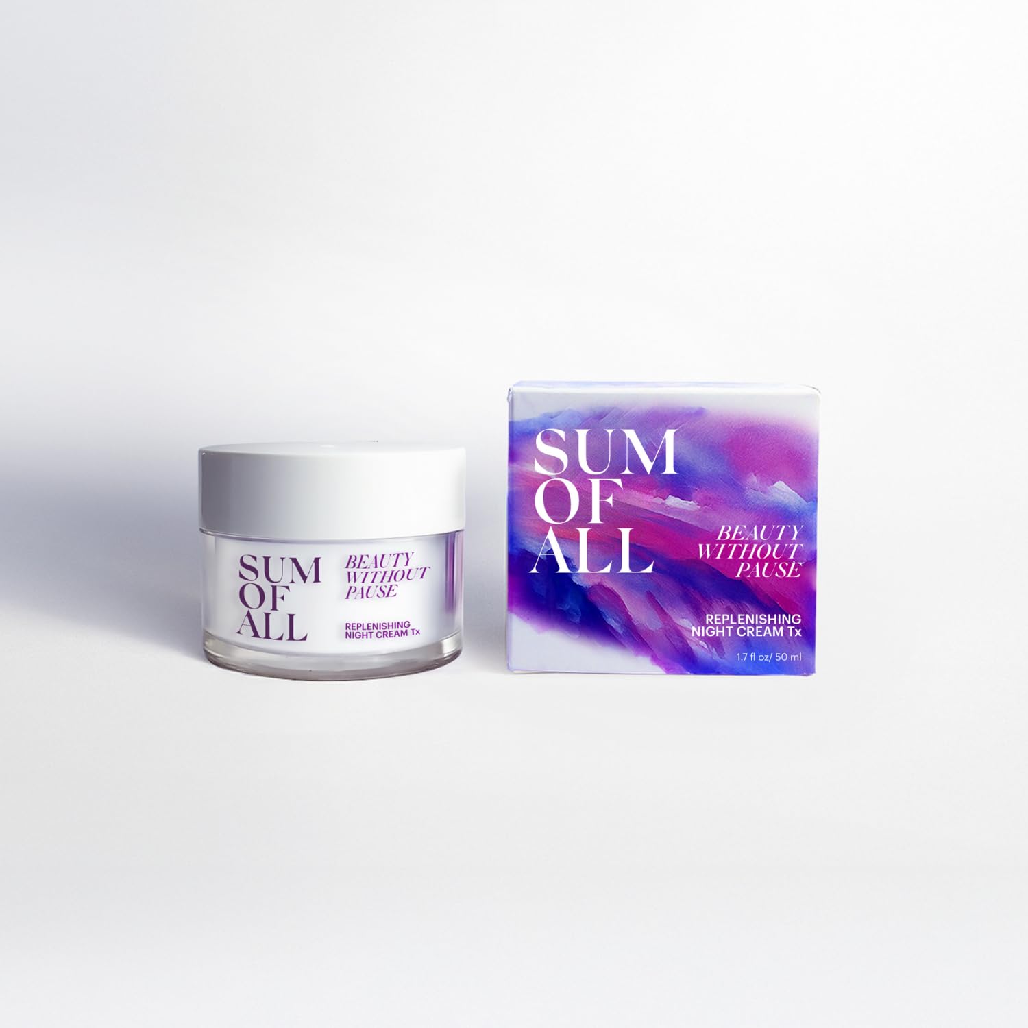 Sum Of All Replenishing Night Cream – Hydrating & Firming Moisturizer with Peptides and Retinol, 1.7 fl oz