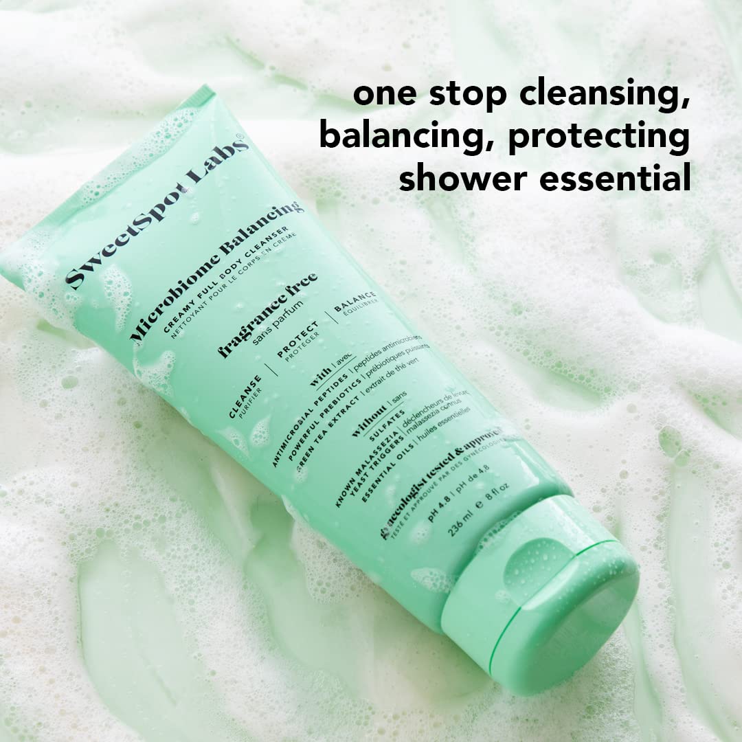 SweetSpot Labs Microbiome Balancing Feminine Wash, Clean, Gynecologist Tested & Approved
