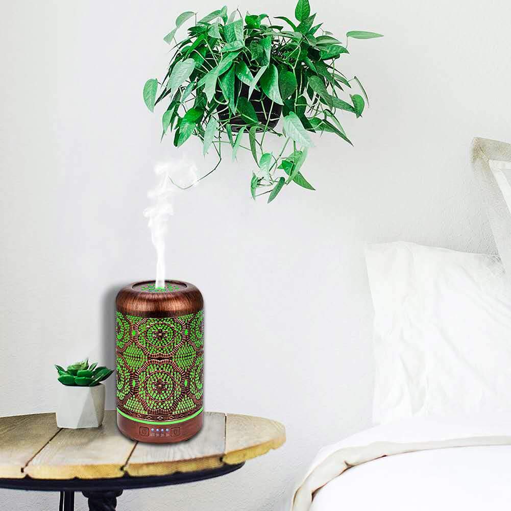 Essential Oil Diffuser, Upgraded Metal Diffusers with Lavender Lemon Essential Oils, 250ml