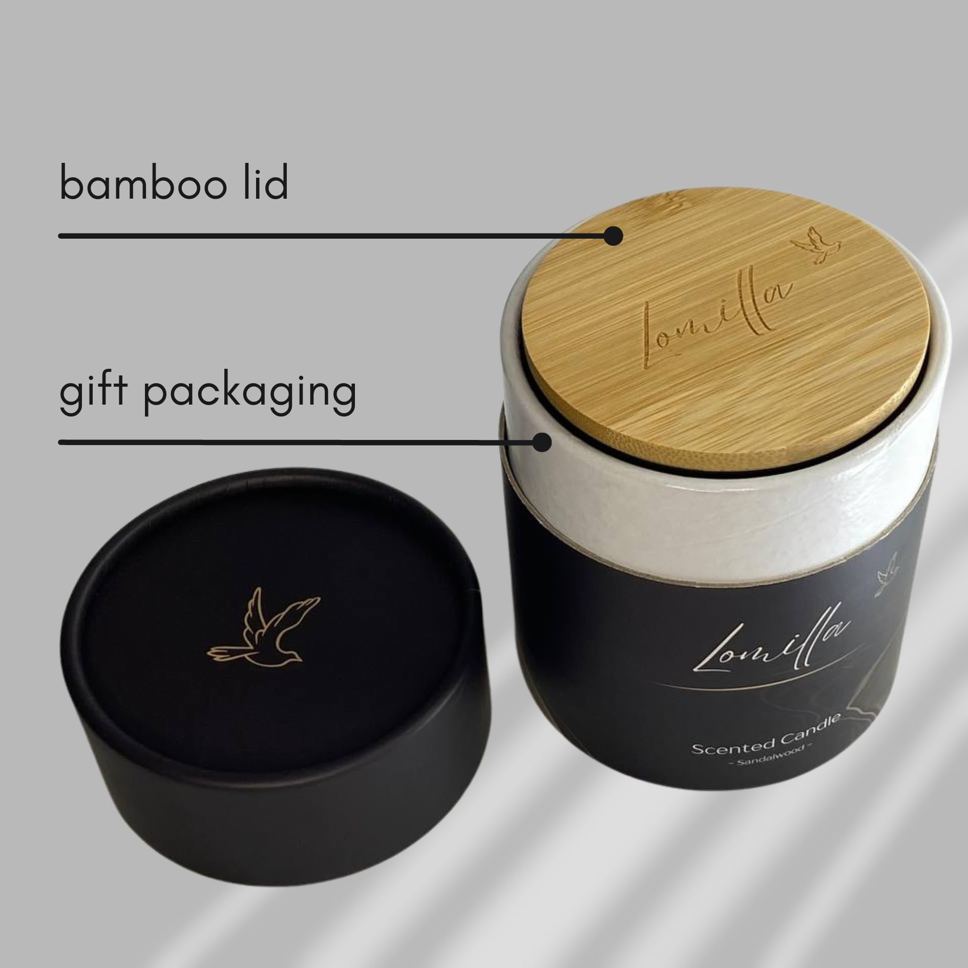 100% Natural Soy Wax Candle, Valentines Day Gifts for Women & Men, Candles for Home