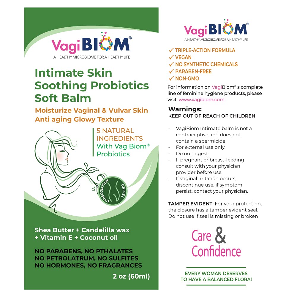 Intimate Skin Soothing Probiotics Soft Balm SheaButter with VagiBiom Lactobacillus crispatus