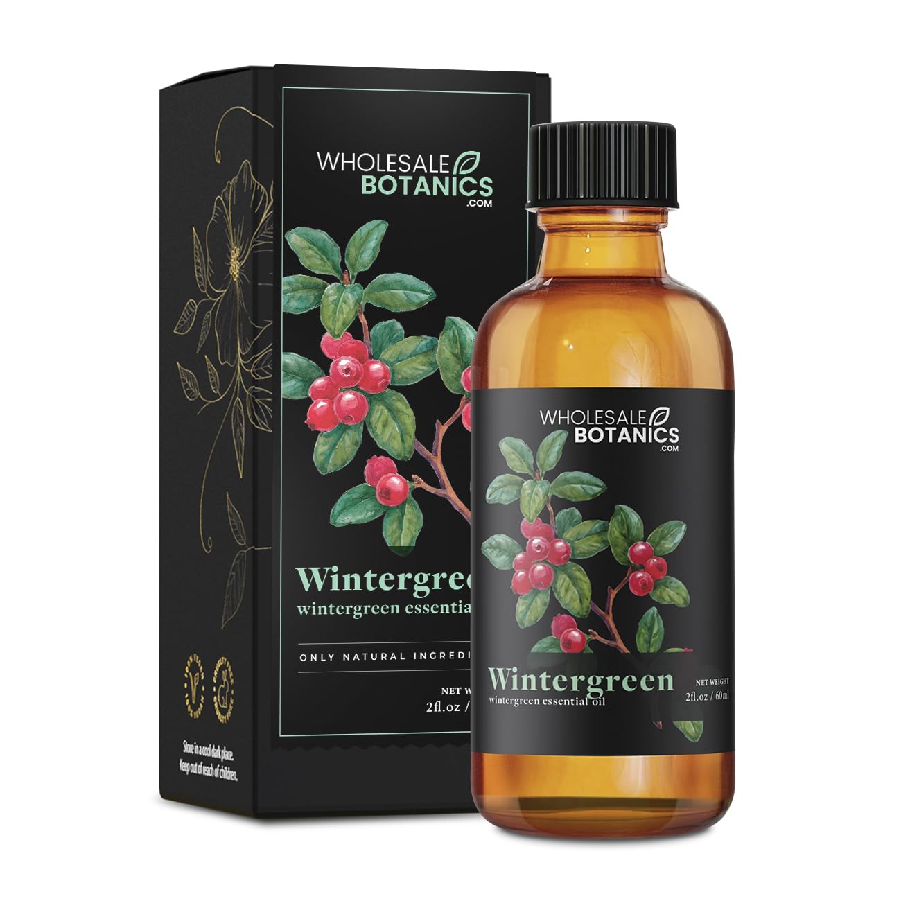 Wintergreen Essential Oil by Wholesale Botanics | Premium Grade 100% Undiluted Essential Oil
