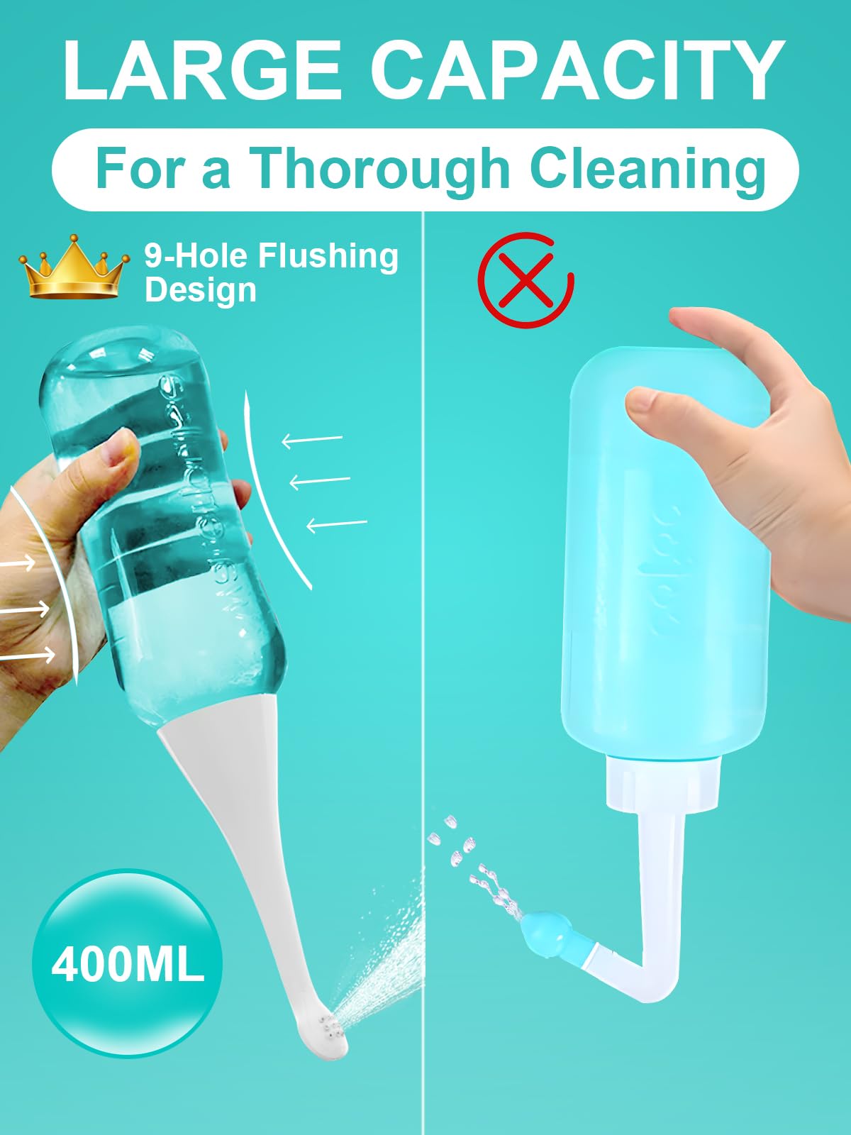 PropoDusche Peri bottle for Postpartum Care for Perineal Recovery & Cleansing ，Peri Bottle 400ml