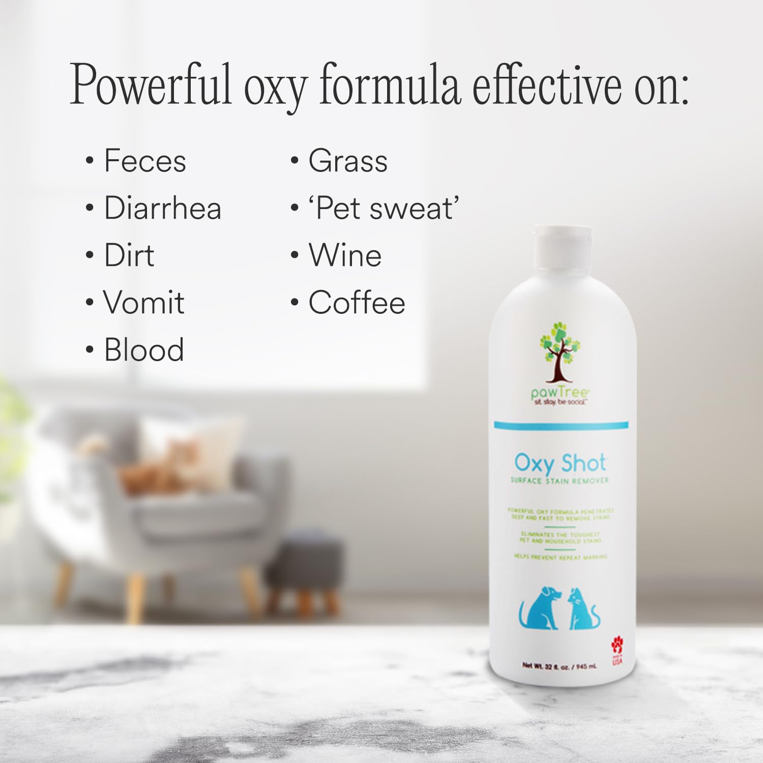 pawTree Oxy Shot Powerful Formula Penetrates Deep and Fast to Permanently Remove Old