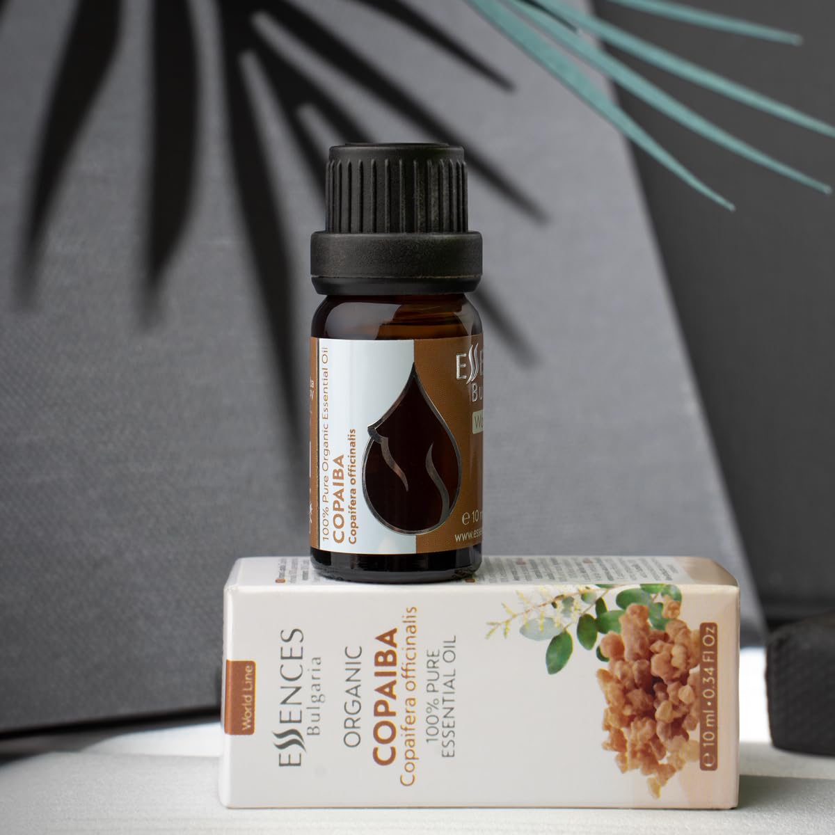 Essences Bulgaria Organic Copaiba Essential Oil 0.34 Fl Oz 10ml Copaifera officinalis - 100% Pure Natural