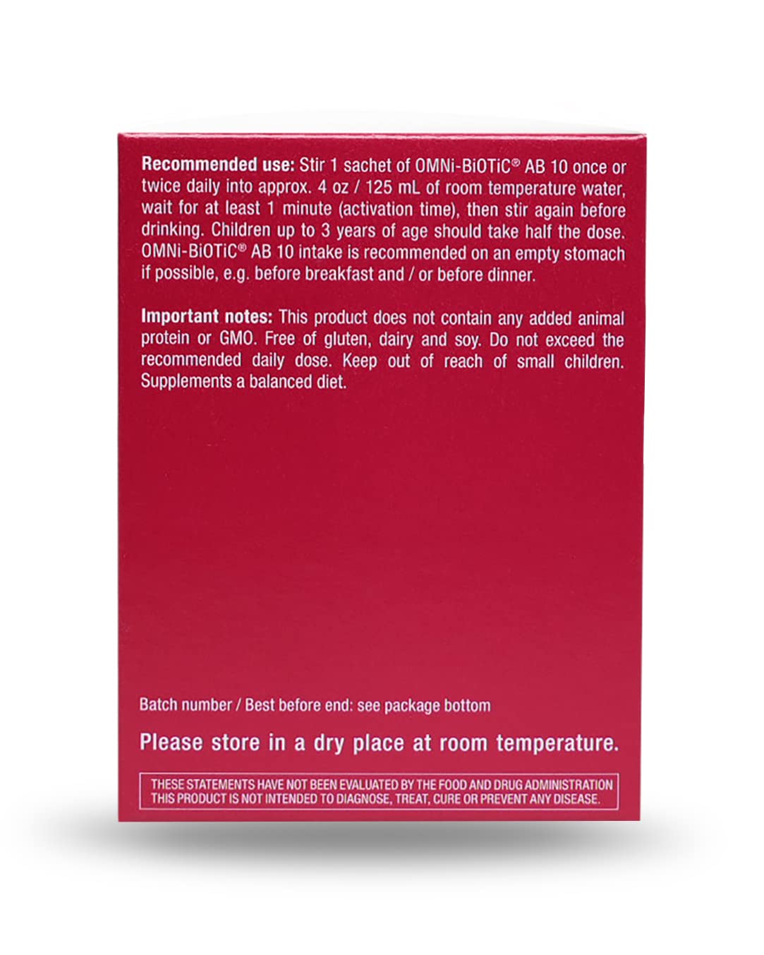 OMNi BiOTiC AB 10 - Clinically Tested Restorative Probiotic - Supports & Restores Gut Flora & Digestion