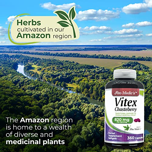 FITO MEDIC'S Lab - Vitex Supplement for Women - chasteberry- Menopause Support - 820 mg
