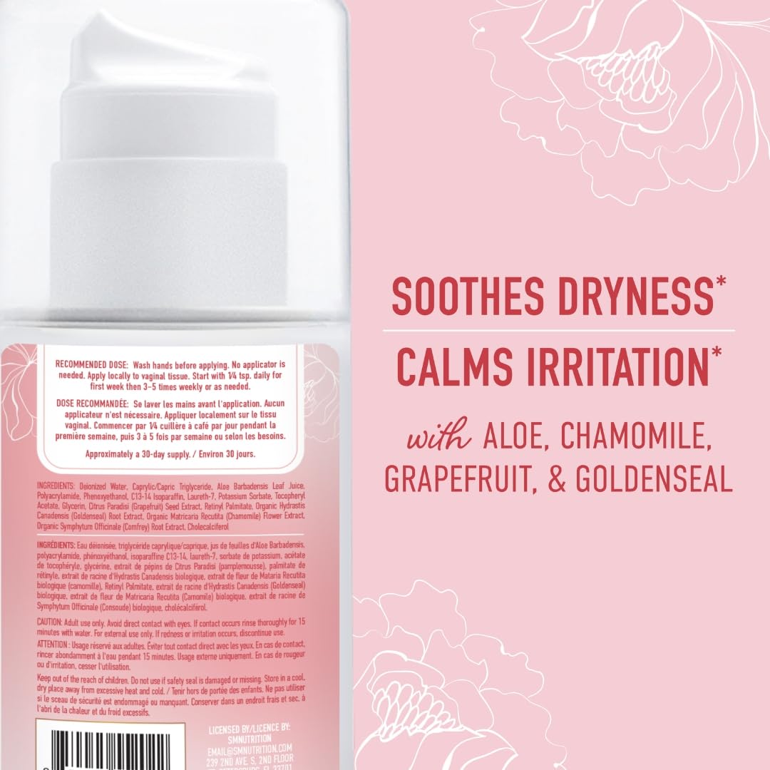 Vulva Rescue Moisturizer Cream | 3oz. PUMP | Soothes Vaginal Itch & Dryness | No Estrogen or Fragrance