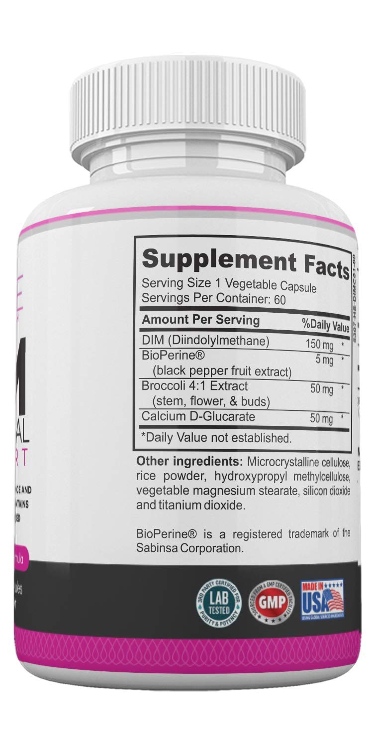 DIM Complex 150mg Hormonal Support Menopause Relief Supplement for Hot Flashes & Hormonal Acne