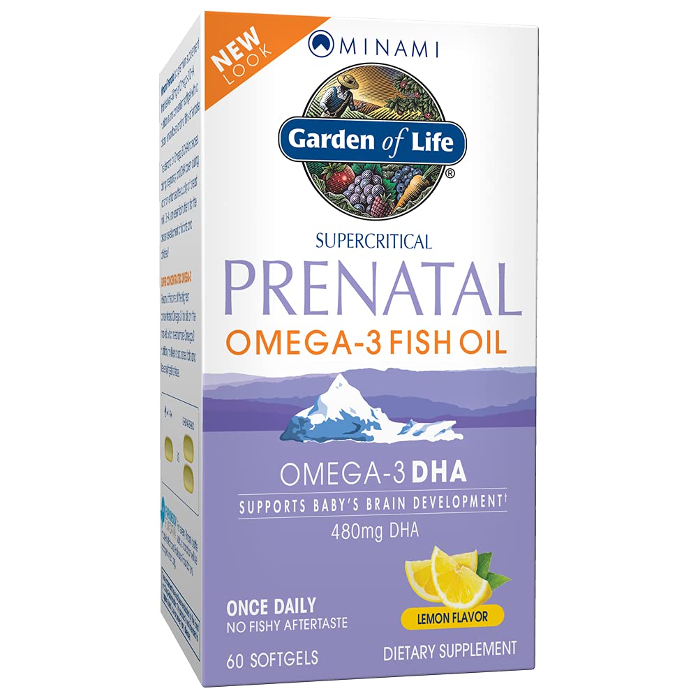 Garden of Life Organics Prenatal Vitamin: Folate for Energy & Healthy Fetal Development & Prenatal DHA
