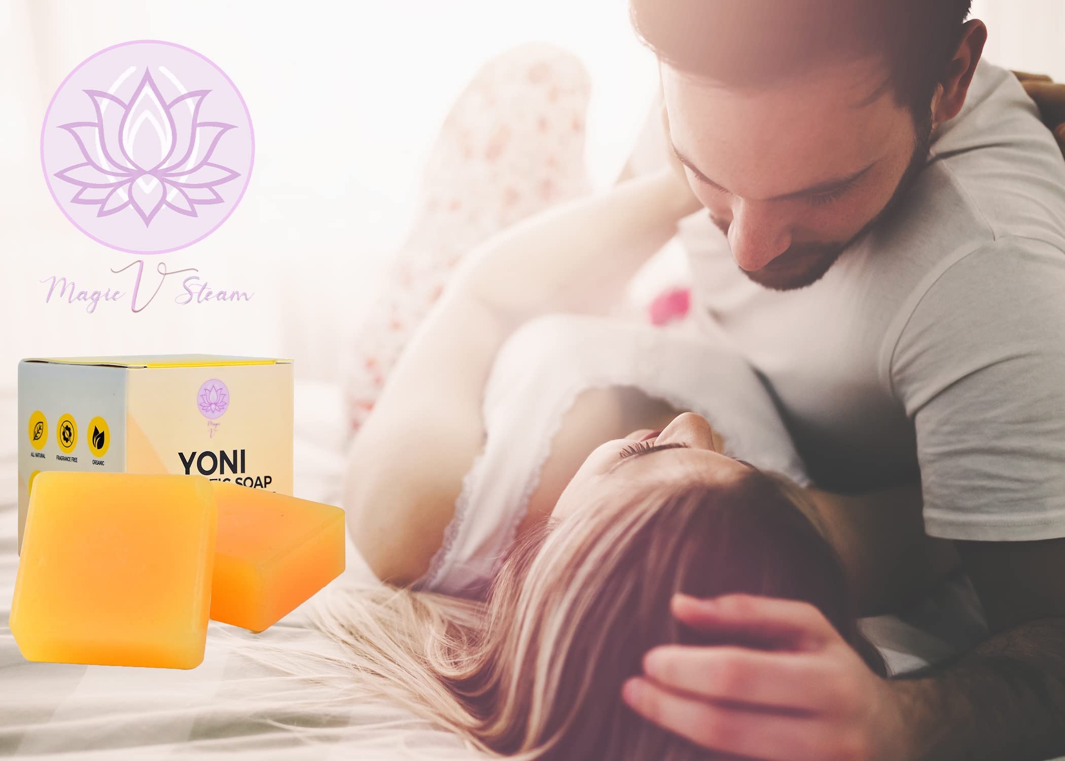Magic V Steam Probiotic 2 Yoni Soap Bars Feminine Wash and Vaginal Wash Vaginal Odor Eliminator PH