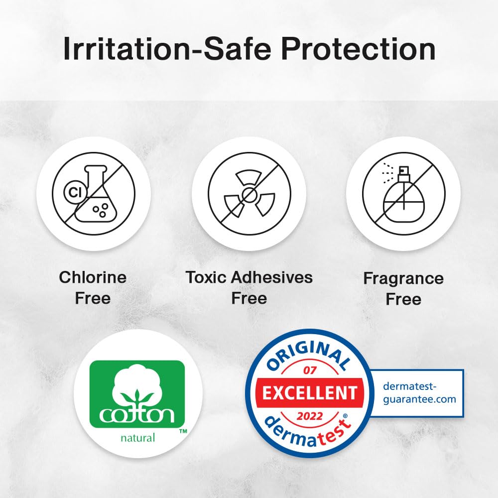 SANDIS Feminine Pad for Women - Regular 28 Count 100% Organic Cotton Ultra Thin with Wings