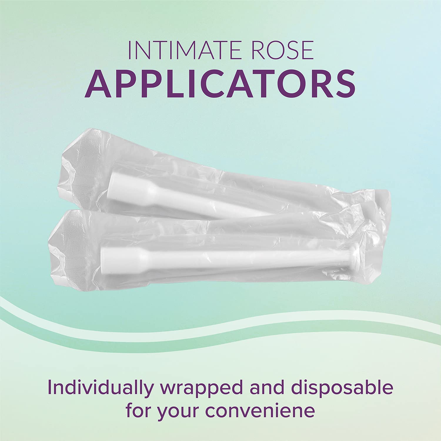 Intimate Rose 30 Count Vaginal Suppository Applicators, Individually Wrapped, Disposable Applicator