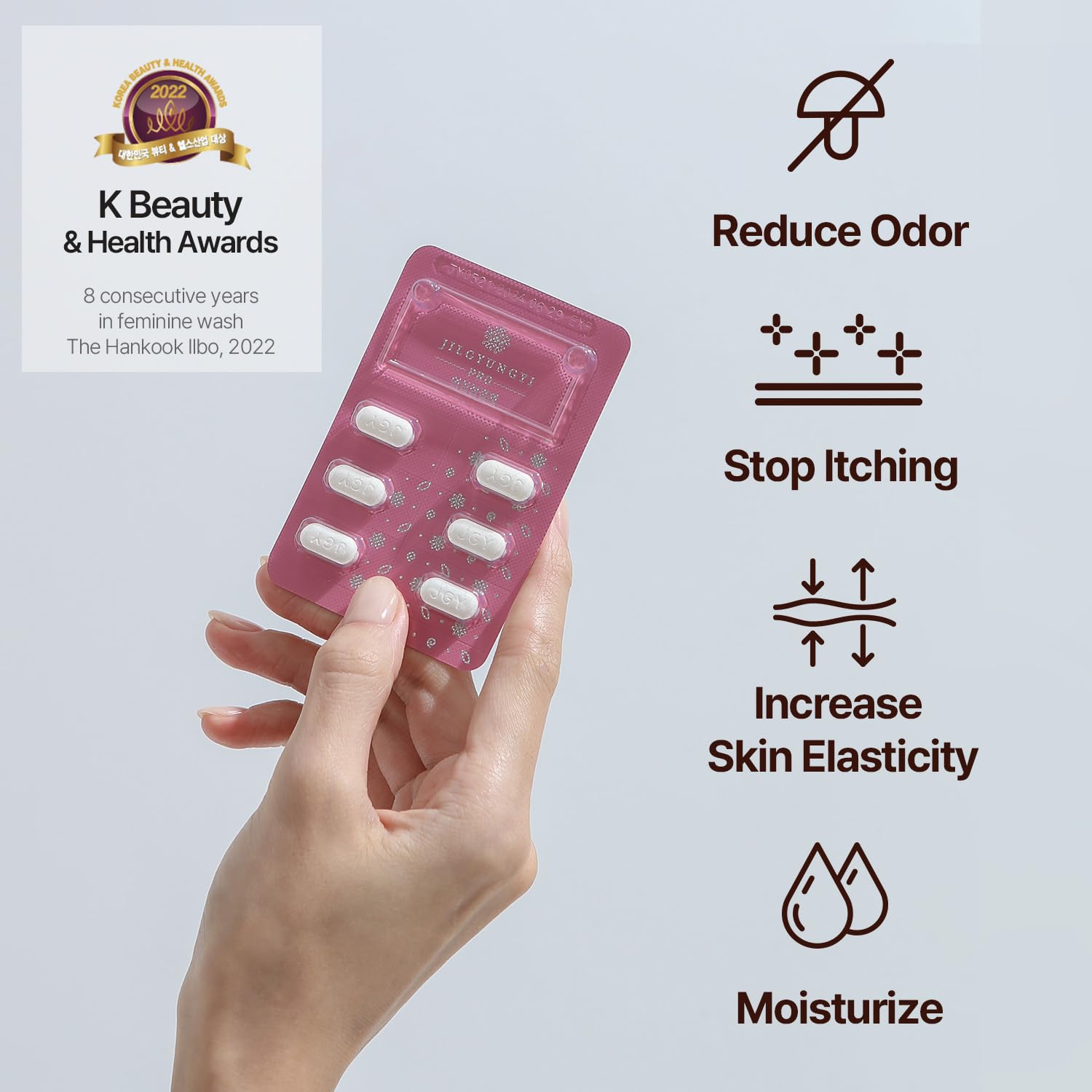 JILGYUNGYI PRO Feminine Wash Tablets - Feminine Intimate Solution - Moisturizing, Tightening