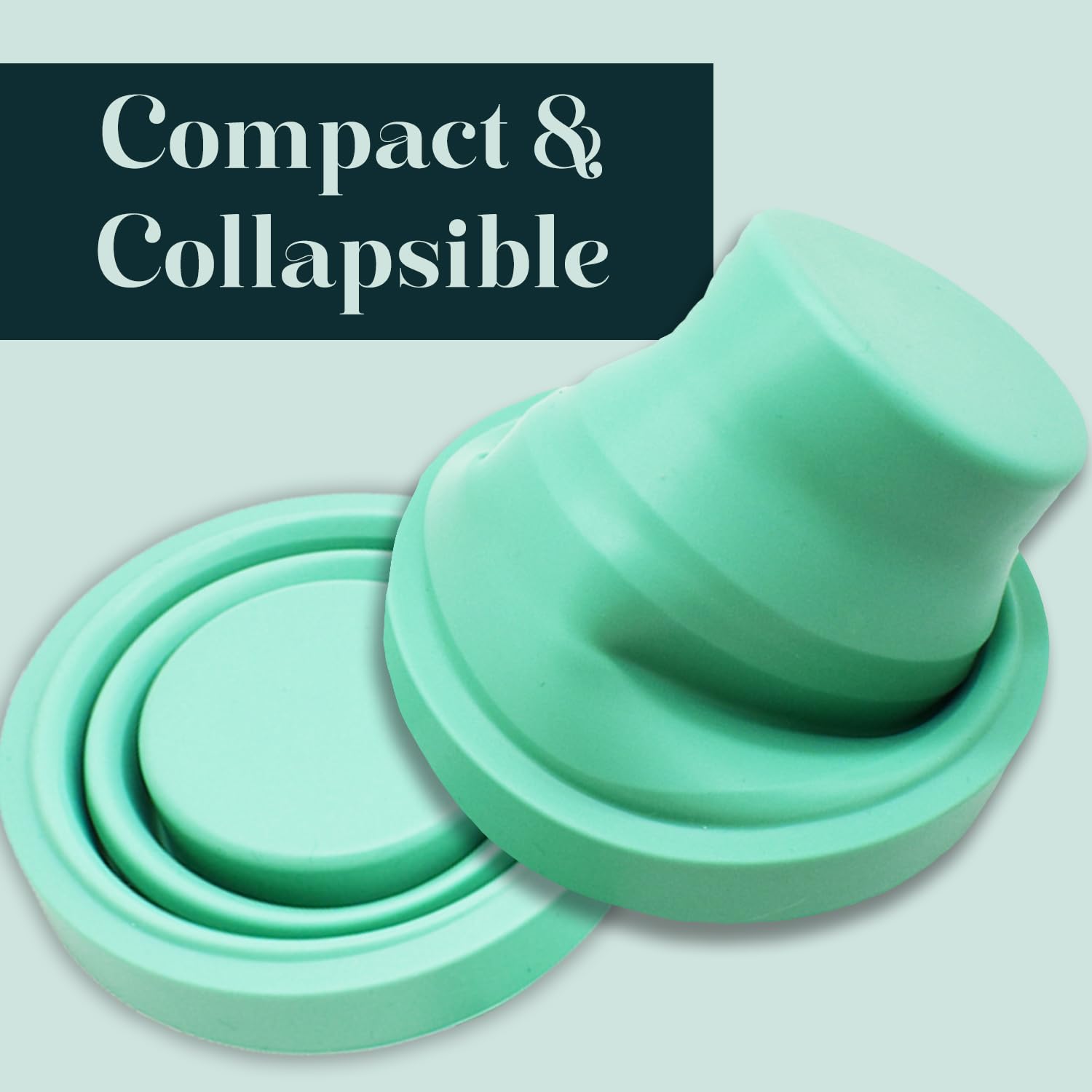 SHORDY Menstrual Case Holder for Sterilization, Collapsible Silicone Container - Boil, Sterilize